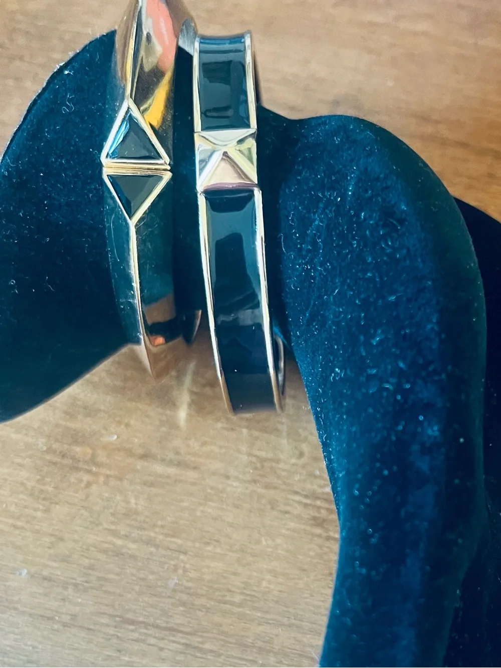 Statement bundle of Art Deco Inspired Geometric Bangle Set